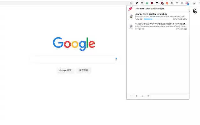 Thunder Download Manager  from Chrome web store to be run with OffiDocs Chromium online