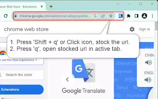 Thunderswift Bookmark (Save/Load URL by Key)  from Chrome web store to be run with OffiDocs Chromium online
