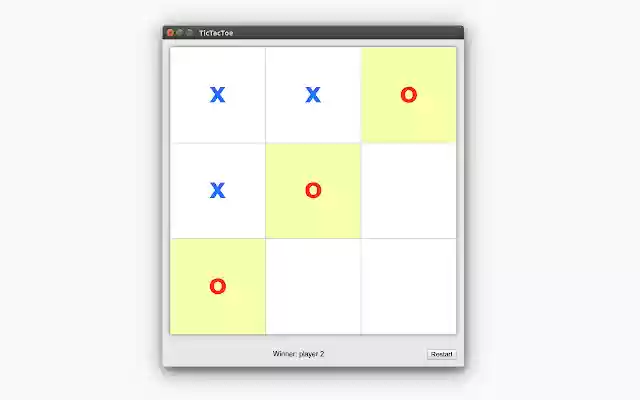 TicTacToe  from Chrome web store to be run with OffiDocs Chromium online