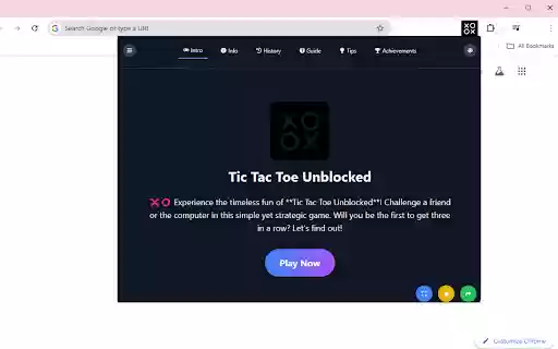Tic Tac Toe EE Unblocked  from Chrome web store to be run with OffiDocs Chromium online