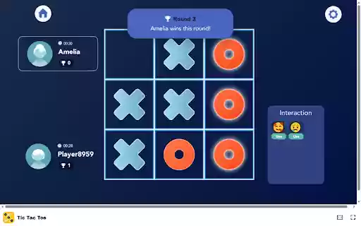 TicTacToe Game Play solo, with friends, or in local multiplayer! from Chrome web store to be run with OffiDocs Chromium online TicTacToe Game Play solo, with friends, or in local multiplayer! from Chrome web store to be run with OffiDocs Chromium online