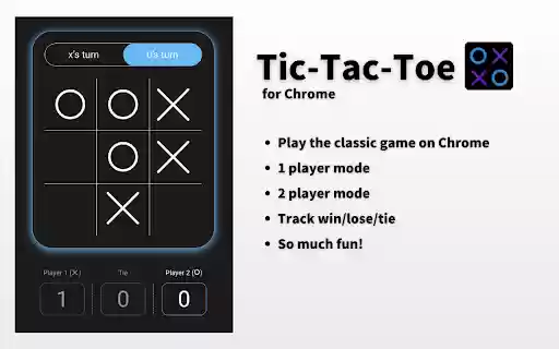 Tic Tac Toe Online  from Chrome web store to be run with OffiDocs Chromium online