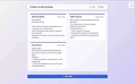TidyTasks  from Chrome web store to be run with OffiDocs Chromium online