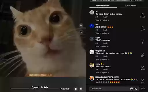 Opção TikTok 2x Speed ​​da Chrome Web Store para ser executada com OffiDocs Chromium online