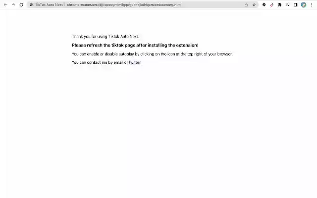 TikTok Auto Next  from Chrome web store to be run with OffiDocs Chromium online