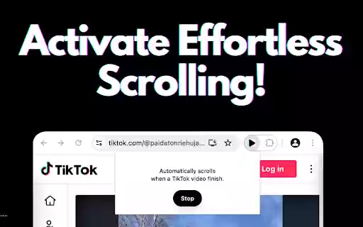 Tiktok Auto Scroll  from Chrome web store to be run with OffiDocs Chromium online
