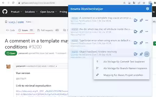 timatra WorkitemHelper BrowserExtension  from Chrome web store to be run with OffiDocs Chromium online