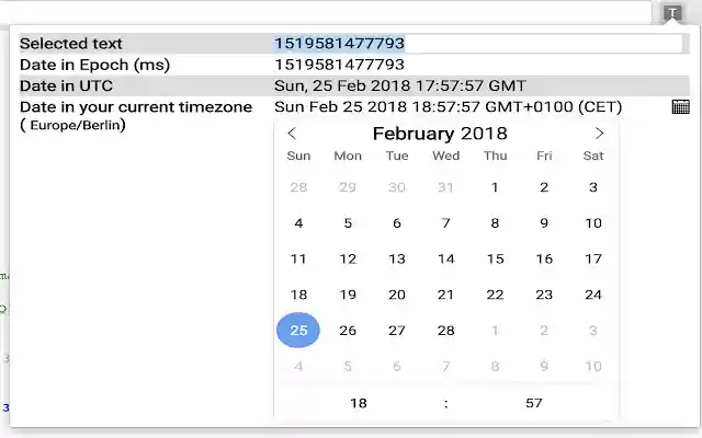 Time Converter  from Chrome web store to be run with OffiDocs Chromium online