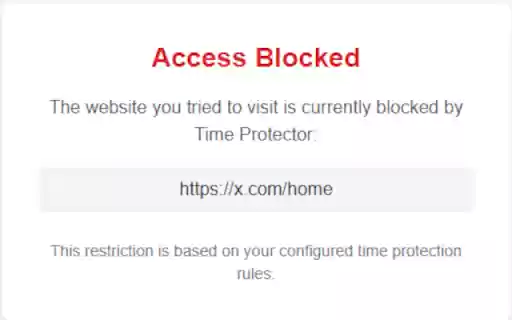 Time Protector from Chrome web store to be run with OffiDocs Chromium online Time Protector from Chrome web store to be run with OffiDocs Chromium online