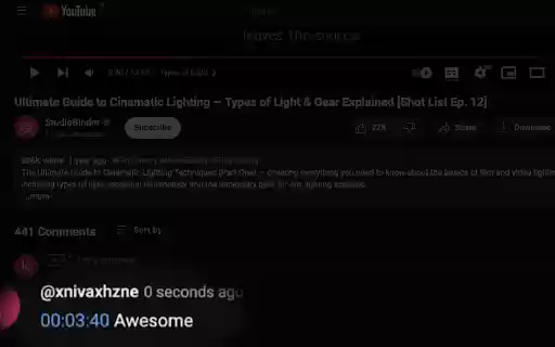 Timestamp Button for YouTube Comments  from Chrome web store to be run with OffiDocs Chromium online