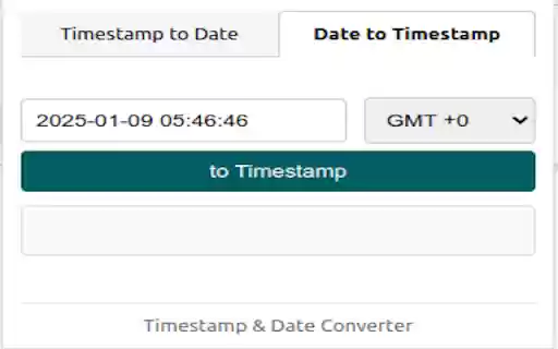 Timestamp Date Converter  from Chrome web store to be run with OffiDocs Chromium online
