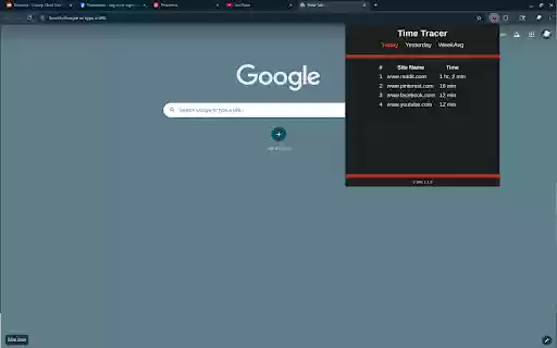 TimeTracer  from Chrome web store to be run with OffiDocs Chromium online