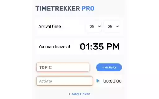 TimeTrekker Pro  from Chrome web store to be run with OffiDocs Chromium online