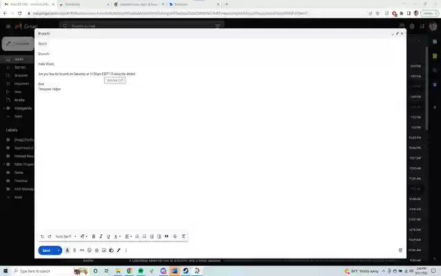 Timezone Helper de la tienda web de Chrome se ejecutará con OffiDocs Chromium en línea