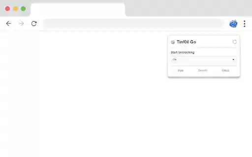 Tinf0il No  from Chrome web store to be run with OffiDocs Chromium online