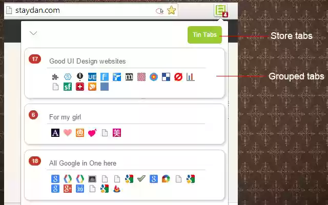 Tinning the Tabs from Chrome web store to be run with OffiDocs Chromium online Tinning the Tabs from Chrome web store to be run with OffiDocs Chromium online