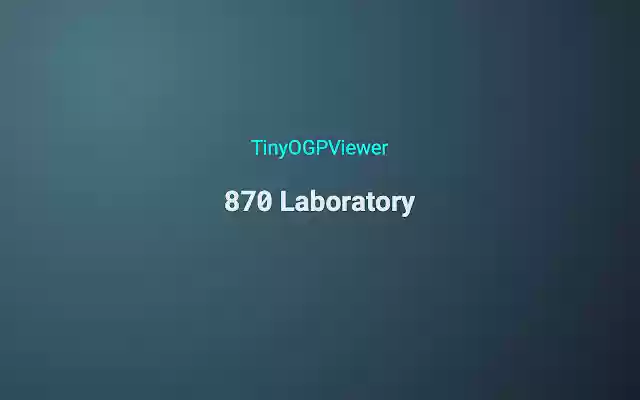 TinyOGPViewer  from Chrome web store to be run with OffiDocs Chromium online
