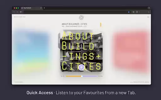 Tiny Podcasts  from Chrome web store to be run with OffiDocs Chromium online
