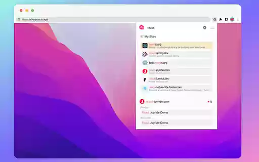 TinySearch Advanced Navigator  from Chrome web store to be run with OffiDocs Chromium online