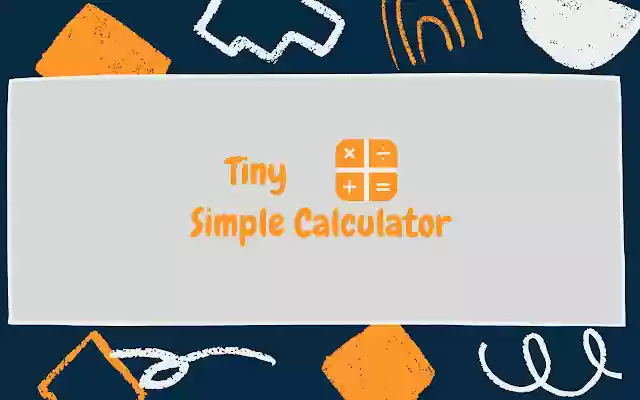 Tiny Simple Calculator from Chrome web store to be run with OffiDocs Chromium online Tiny Simple Calculator from Chrome web store to be run with OffiDocs Chromium online