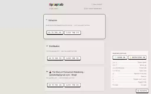 tiptaptab  from Chrome web store to be run with OffiDocs Chromium online