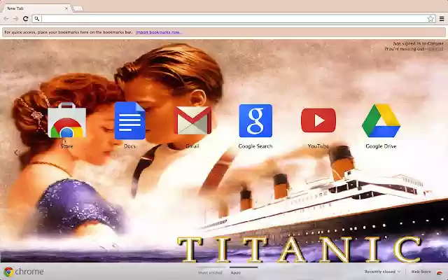 Titanic Movie  from Chrome web store to be run with OffiDocs Chromium online