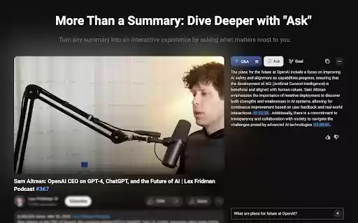TLDW: AI Powered YouTube Video Summarizer  from Chrome web store to be run with OffiDocs Chromium online