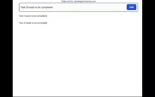 TODO par site du Chrome Web Store à exécuter avec OffiDocs Chromium en ligne