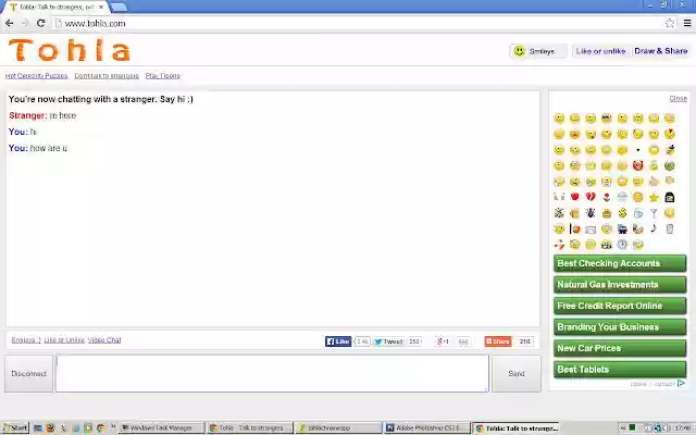Tohla Talk to strangers from Chrome web store to be run with OffiDocs Chromium online Tohla Talk to strangers from Chrome web store to be run with OffiDocs Chromium online