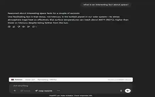 TokenScope ChatGPT Token Counter  from Chrome web store to be run with OffiDocs Chromium online