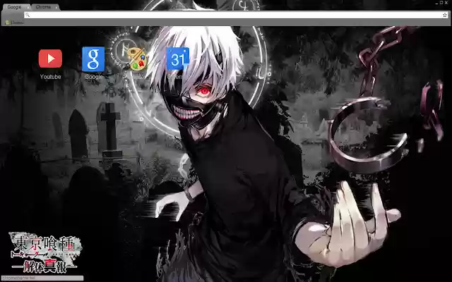 Tokyo Ghoul Kaneki theme 1920x1080 from Chrome web store to be run with OffiDocs Chromium online Tokyo Ghoul Kaneki theme 1920x1080 from Chrome web store to be run with OffiDocs Chromium online