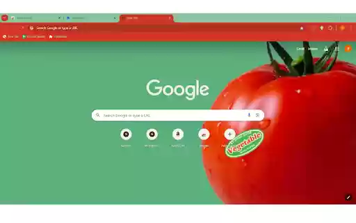 Tomato Theme  from Chrome web store to be run with OffiDocs Chromium online