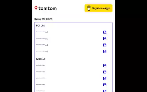 TomTom POI/GPX Extractor  Favorites to POI (OV2) Converter  from Chrome web store to be run with OffiDocs Chromium online