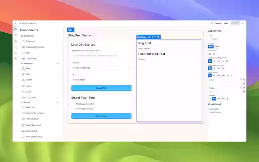 Toolmark AI No code AI App and Extension Builder  from Chrome web store to be run with OffiDocs Chromium online