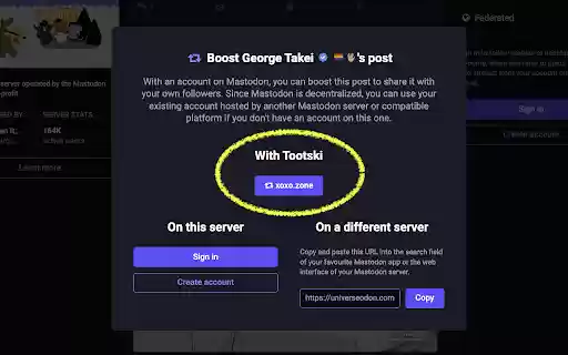 Tootski from Chrome web store to be run with OffiDocs Chromium online Tootski from Chrome web store to be run with OffiDocs Chromium online