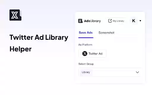 TOP Twitter Ad Library Assistant  from Chrome web store to be run with OffiDocs Chromium online