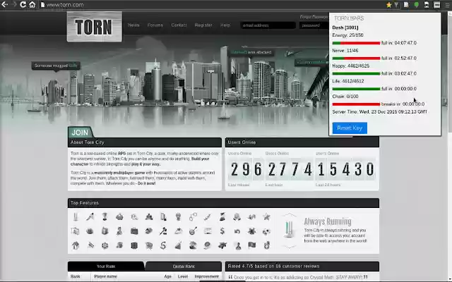 Torn Bars  from Chrome web store to be run with OffiDocs Chromium online
