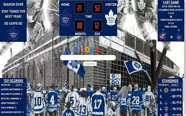 Toronto Maple Leafs Chrome Extension from Chrome web store to be run with OffiDocs Chromium online Toronto Maple Leafs Chrome Extension from Chrome web store to be run with OffiDocs Chromium online