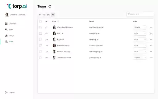torp.ai  from Chrome web store to be run with OffiDocs Chromium online