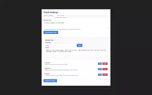TowAI  from Chrome web store to be run with OffiDocs Chromium online