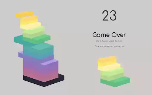 Tower Block Casual game  from Chrome web store to be run with OffiDocs Chromium online