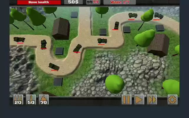 Tower Defender  from Chrome web store to be run with OffiDocs Chromium online