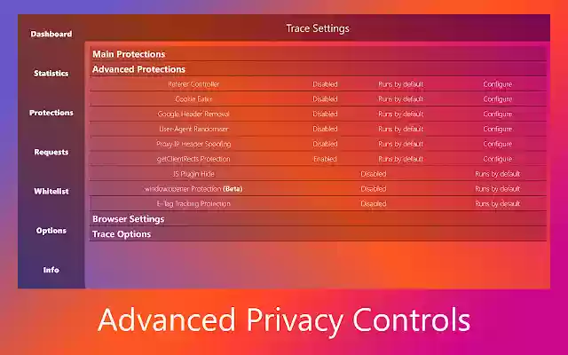 Trace Online Tracking Protection  from Chrome web store to be run with OffiDocs Chromium online