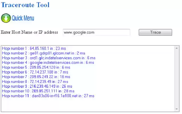 Trace route Tool from Chrome web store to be run with OffiDocs Chromium online Trace route Tool from Chrome web store to be run with OffiDocs Chromium online