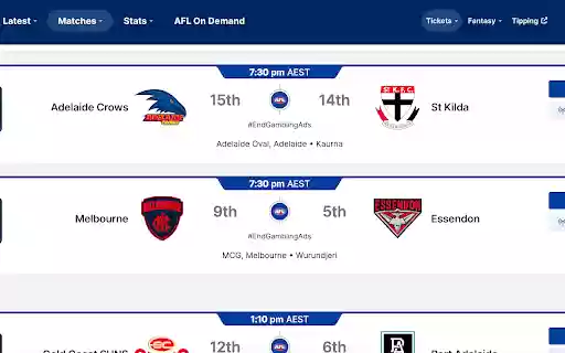 TrackMyBrown AFL Odds Remover  from Chrome web store to be run with OffiDocs Chromium online