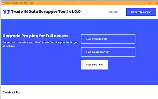 Trade IN Data Scrapper Tool  from Chrome web store to be run with OffiDocs Chromium online