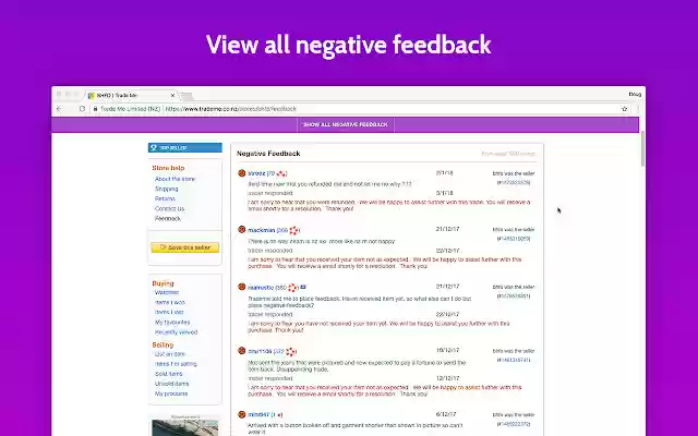 TradeMe Plus  from Chrome web store to be run with OffiDocs Chromium online