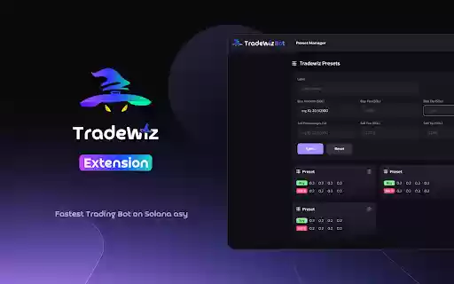 TradeWiz Extension  from Chrome web store to be run with OffiDocs Chromium online