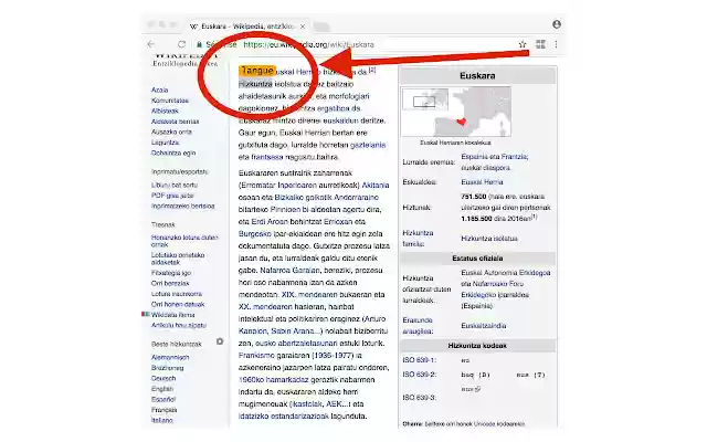Traduction Basque> Francais  from Chrome web store to be run with OffiDocs Chromium online