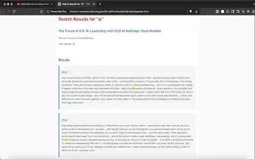 Transcript Pro du Chrome Web Store sera exécuté avec OffiDocs Chromium en ligne